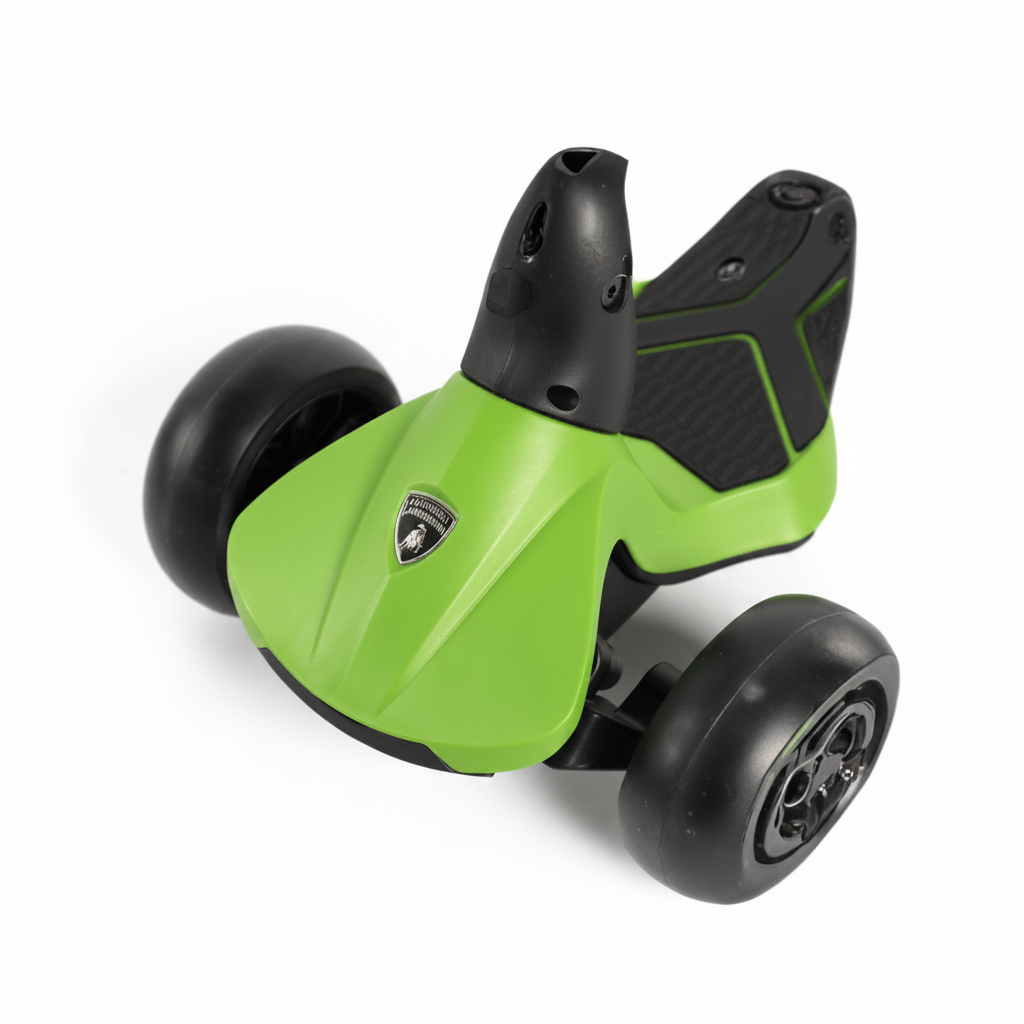 LAMBORGHINI 3-WHEEL KIDS SCOOTER WITH ADJUT HEIGHT-GREEN