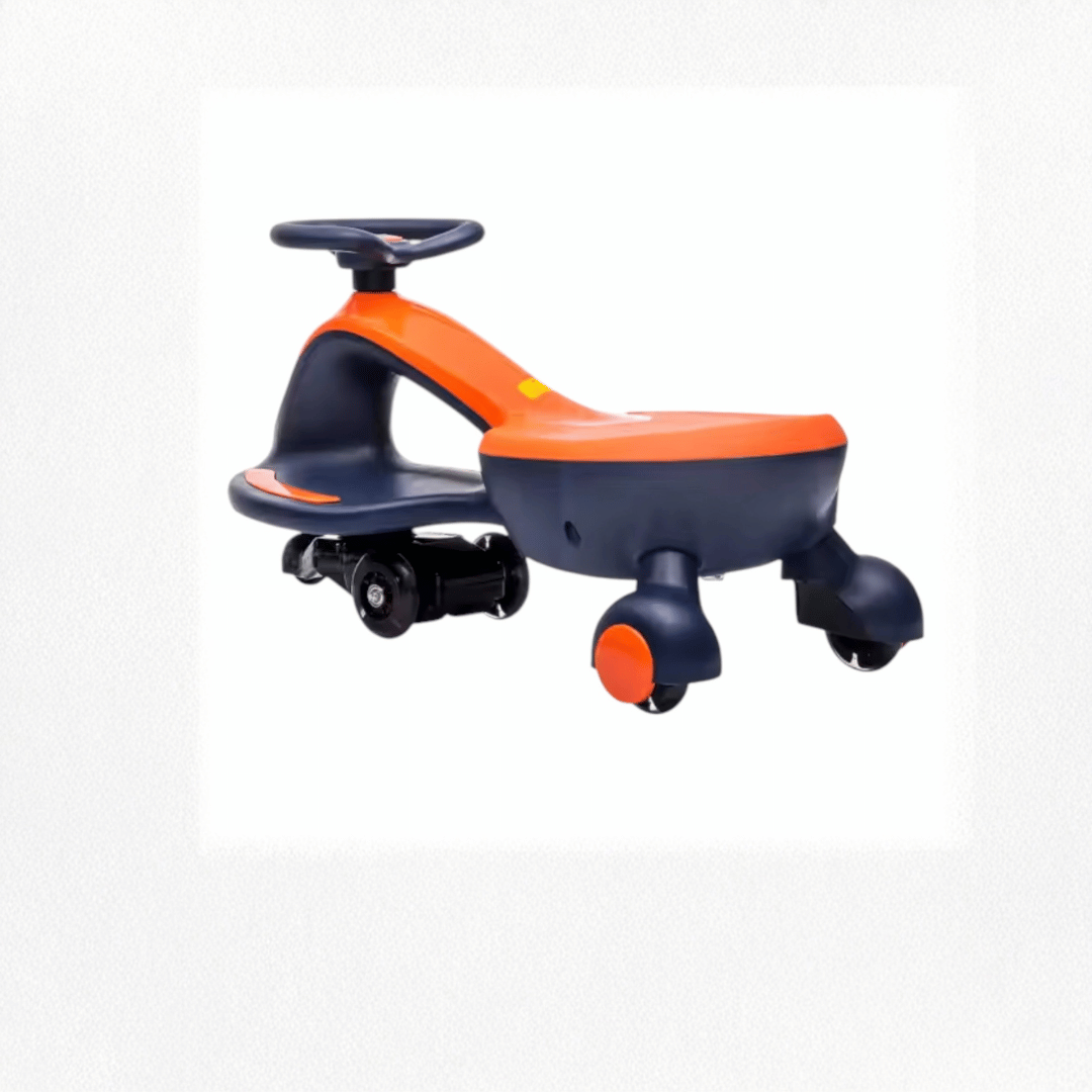 RIDE ON ELECTRIC SWING CAR ORANGE+BLUE