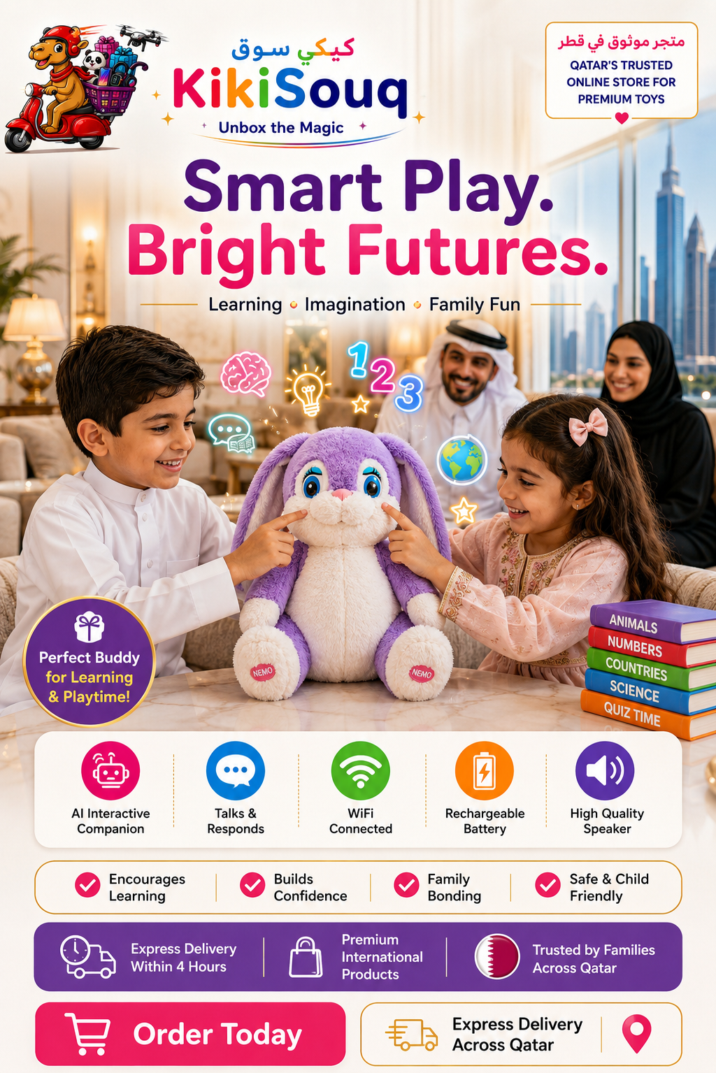 AI Purple Rabbit🐰💜- Smart Talking Companion