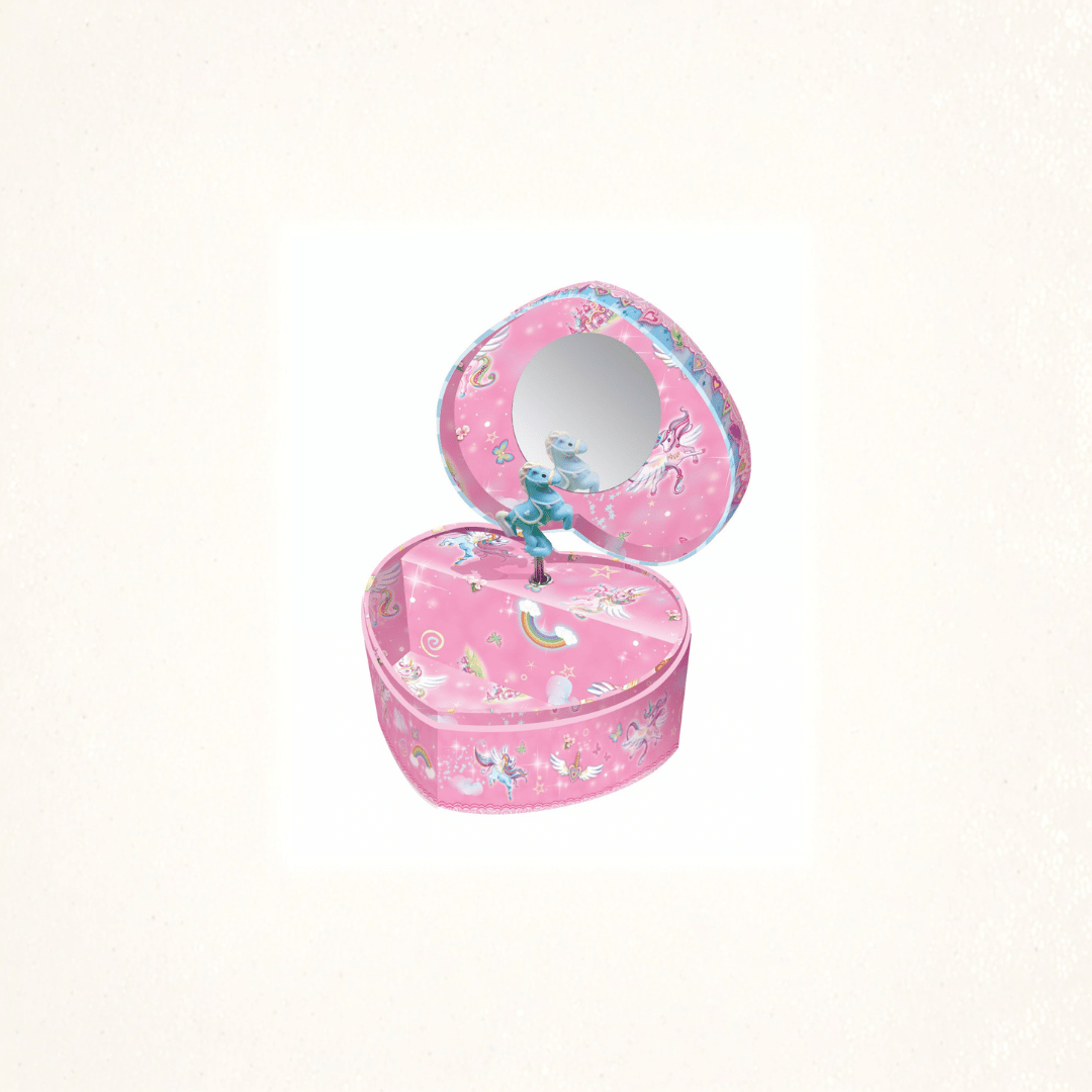 PW HEART SHAPE MUSIC JEWELRY BOX