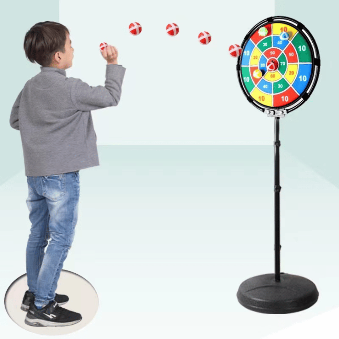 1.7M 2-in-1 cloth darts basketball stand (including 8 sticky balls)