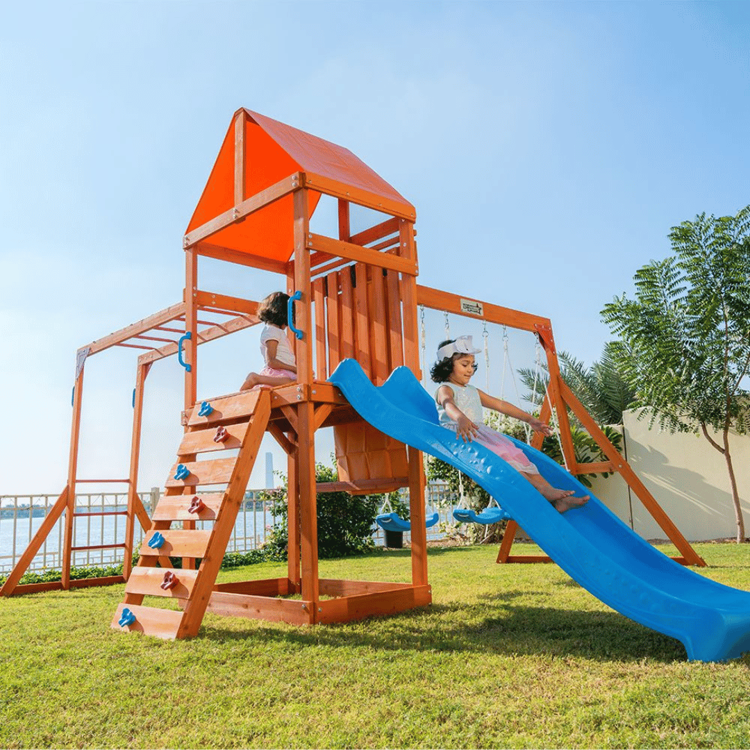 DYNAMIC SPORTS OLYMPIA WOODEN  SWINGSET