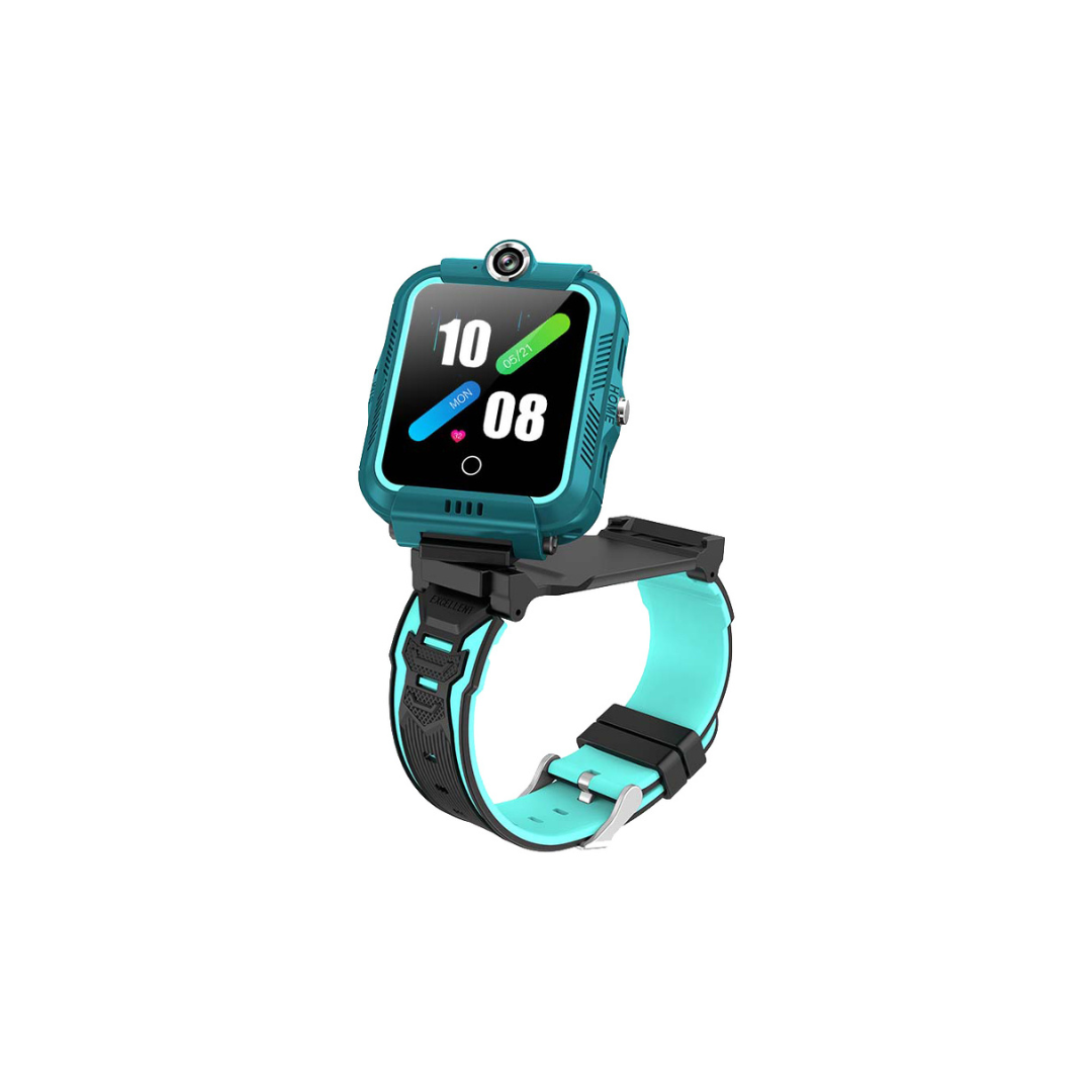 XO Kids Smart Watch 4G VEDIO CALL with Camera - GREEN - ybrid Smart WatchPhone; GPS; Tracking, 4G; video call; MP3 Player; Wireless Audio, SOS