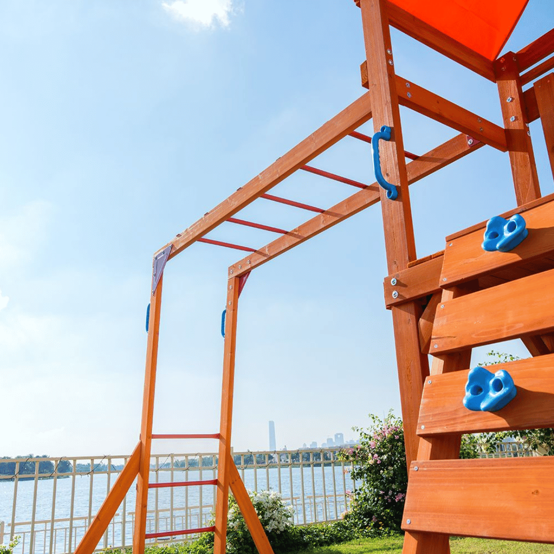 DYNAMIC SPORTS OLYMPIA WOODEN  SWINGSET