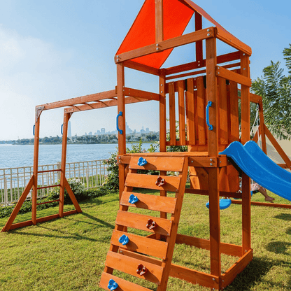 DYNAMIC SPORTS OLYMPIA WOODEN  SWINGSET