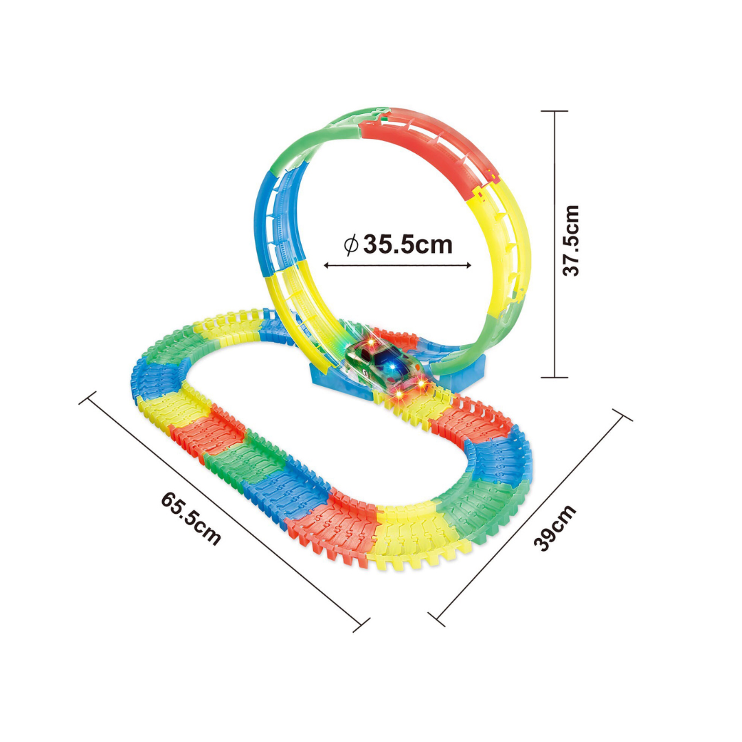 105pcs Luminous single loop rotating orbit (not include two number 5 batteries)
