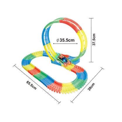 105pcs Luminous single loop rotating orbit (not include two number 5 batteries)
