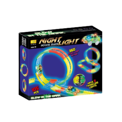 105pcs Luminous single loop rotating orbit (not include two number 5 batteries)