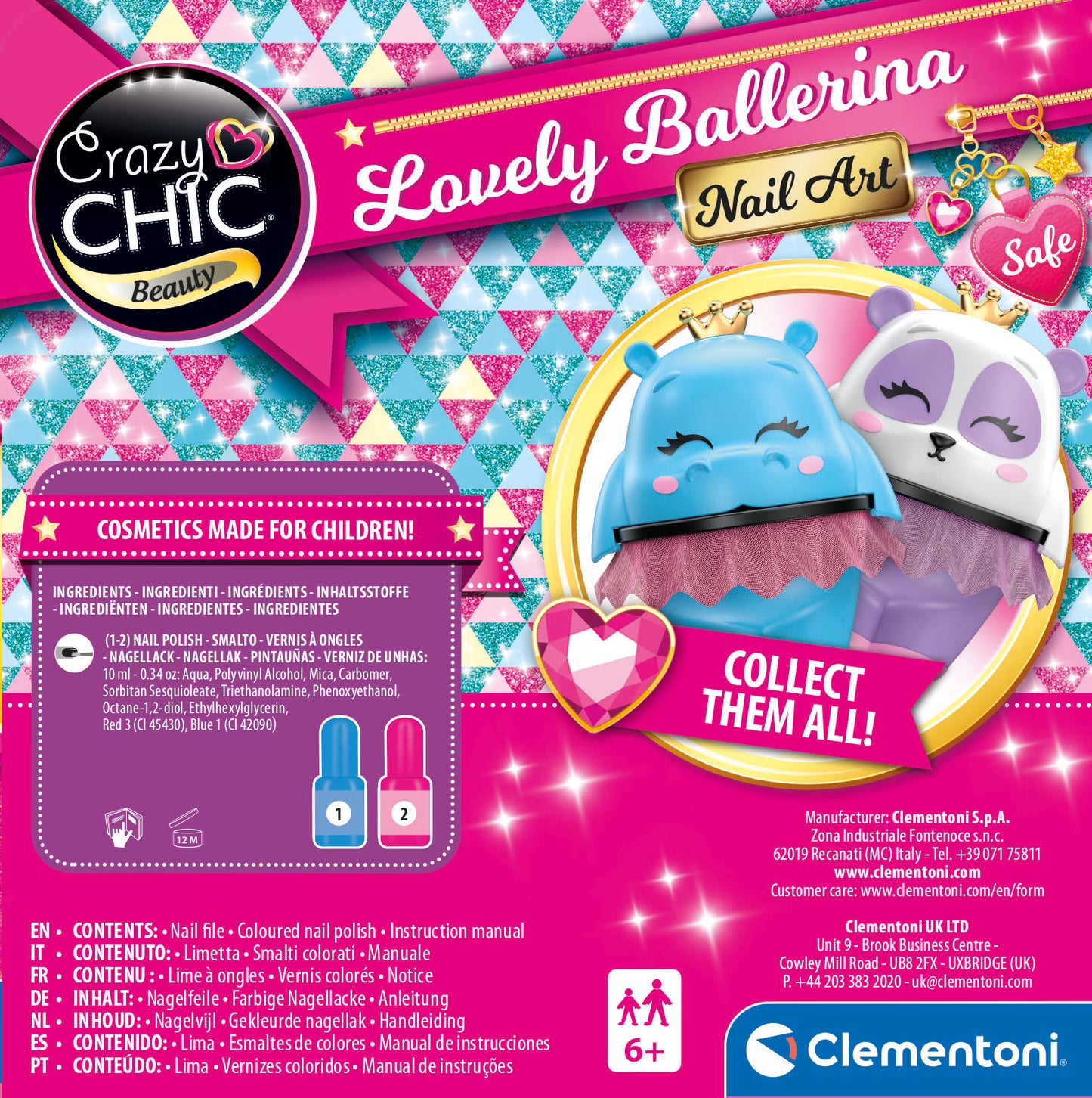 CLEMENTONI CRAZYCHIC BALLERINA NAIL ART