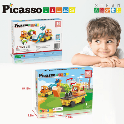 PICASSO MAGNETIC CAR BASE 2IN1 16PCS