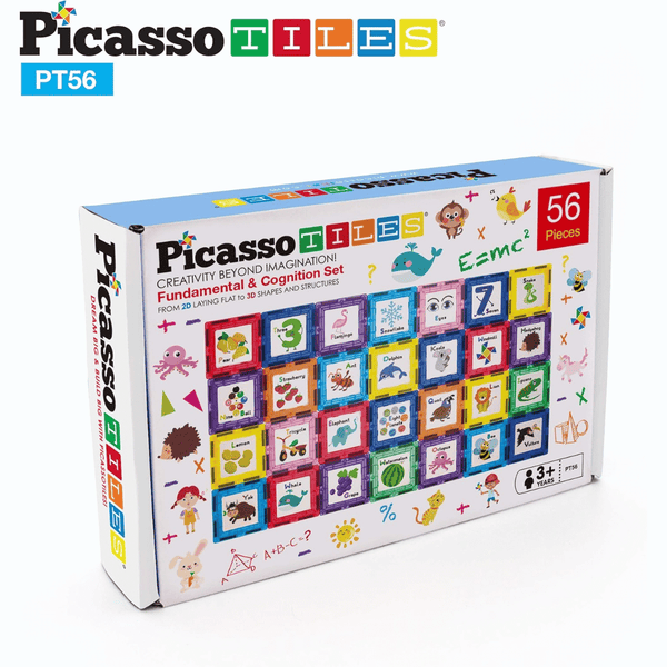 PICASSO MAGNETIC TILES FUND&COG 56PCS