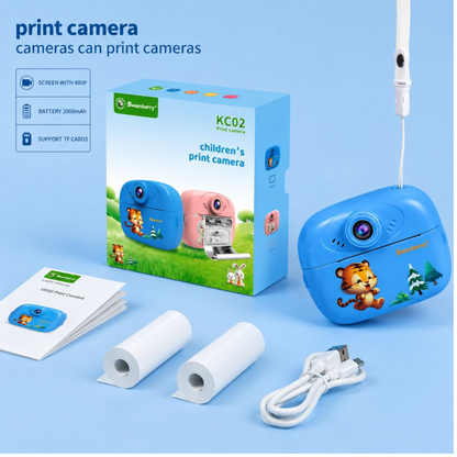SMARTBERRY KC02 Kids Instant Print Camera pink