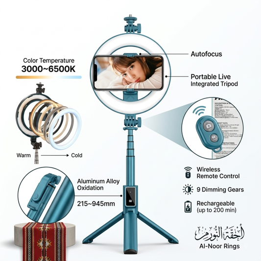 حامل ثلاثي القوائم وعصا سيلفي P40D-2