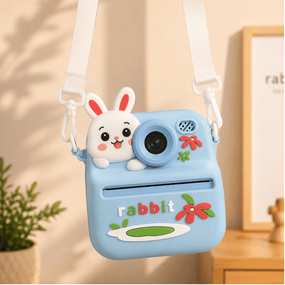 Rabbit Instant Print Kids Camera Blue