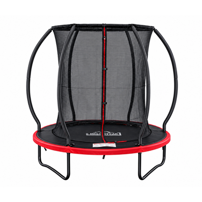 MOUNTPEAK 6FT BLACK+RED PUMPKIN MODEL TRAMPOLINE WITH LADDER PLASTIC PADDLE