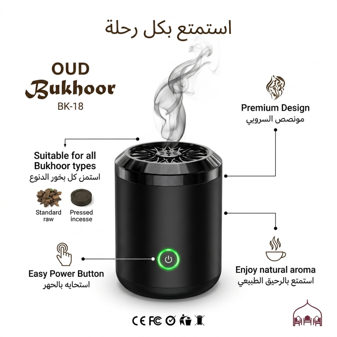 Oud Bukhoor BK-18 Electric Incense Burner