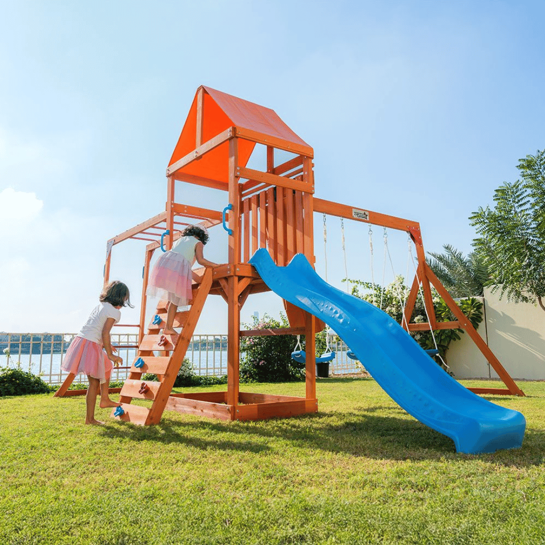 DYNAMIC SPORTS OLYMPIA WOODEN  SWINGSET