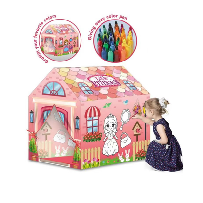 DIY Graffiti Princess Tent Play House