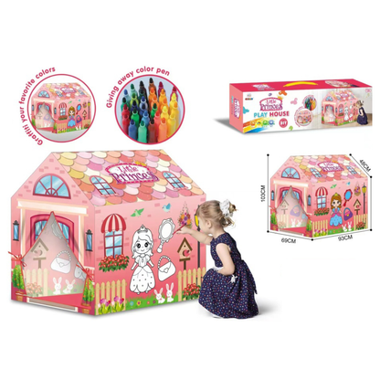 DIY Graffiti Princess Tent Play House