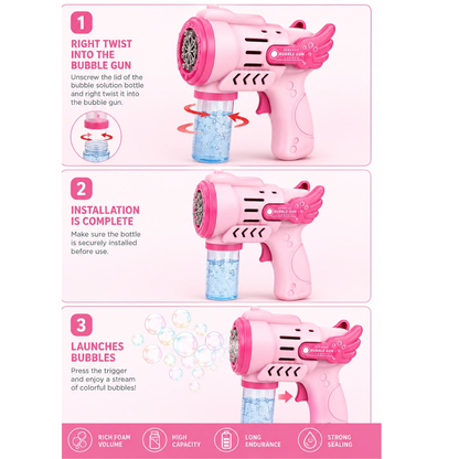Bubble gun porous foaming TC-40055 L PINK