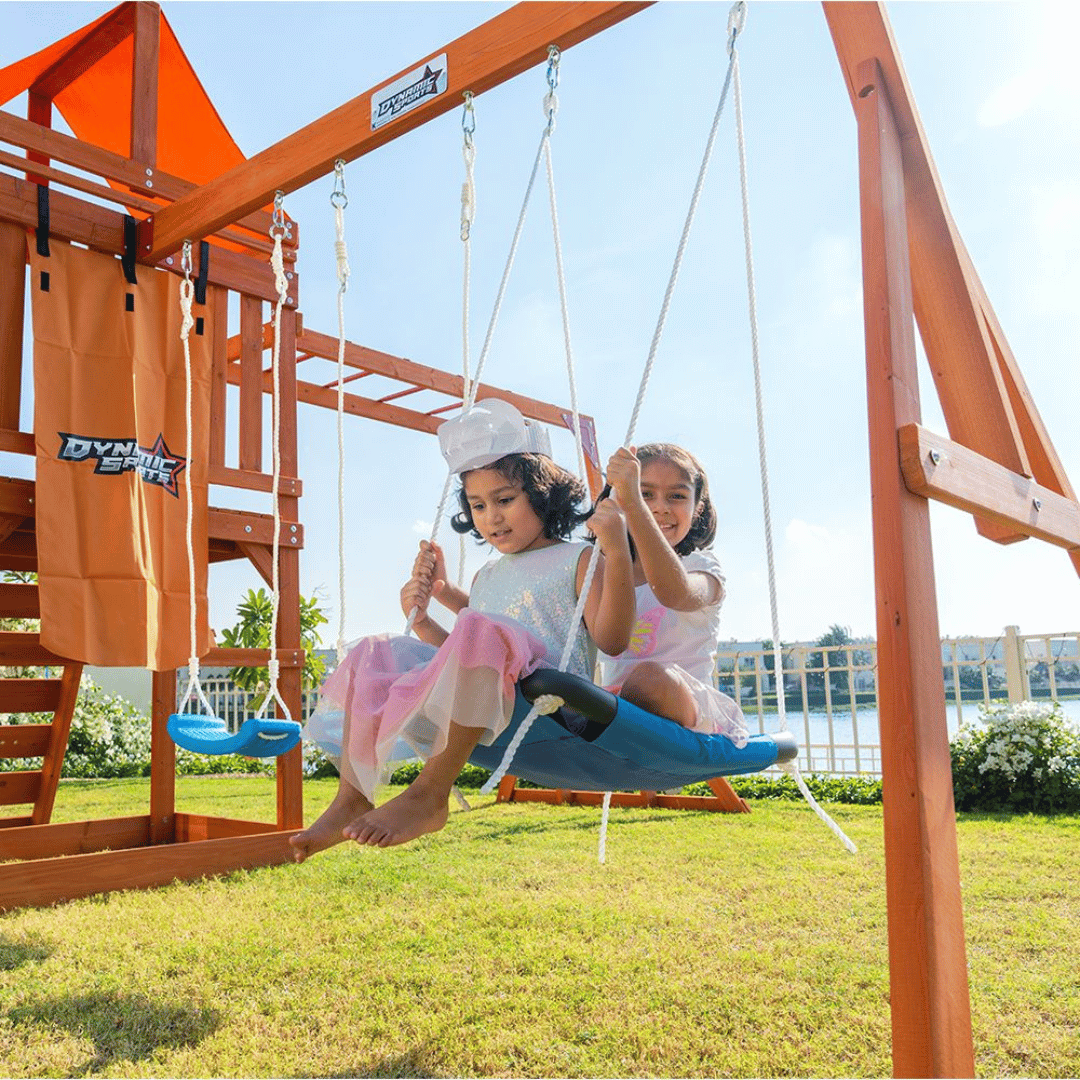 DYNAMIC SPORTS OLYMPIA WOODEN  SWINGSET