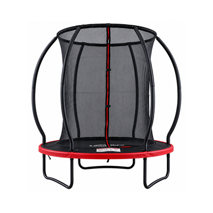 MOUNTPEAK 6FT BLACK+RED PUMPKIN MODEL TRAMPOLINE WITH LADDER PLASTIC PADDLE