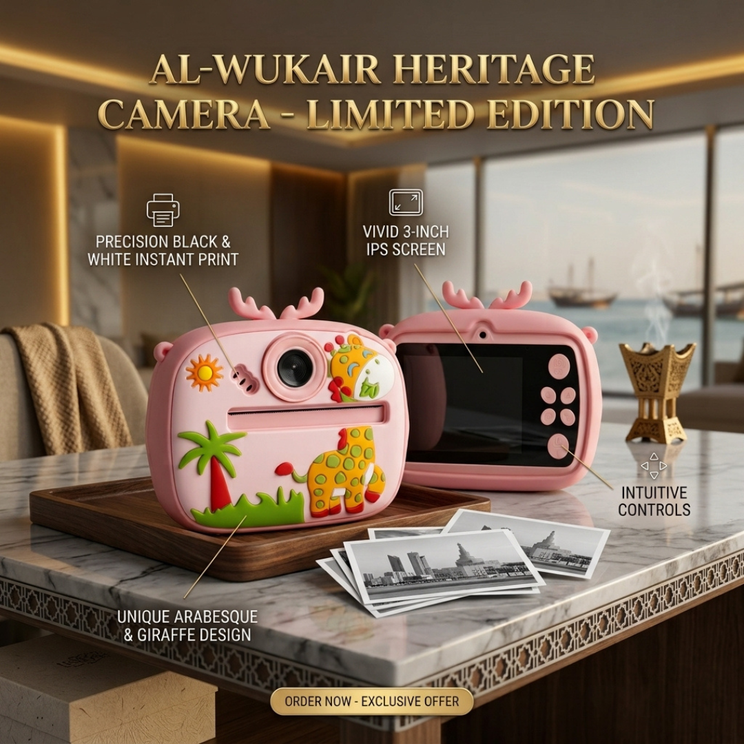 Kids Click-Clack Digital Camera giraffe Pink
