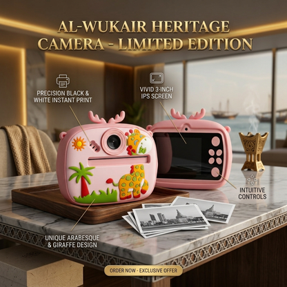 Kids Click-Clack Digital Camera giraffe Pink