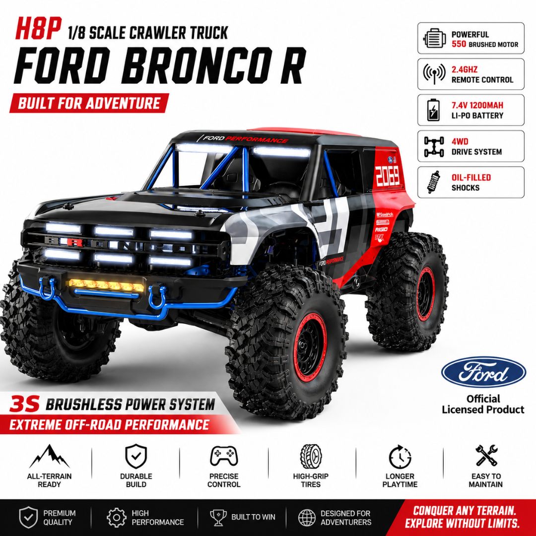 MJX Hyper GO H8P 1/8 Ford Bronco R Crawler