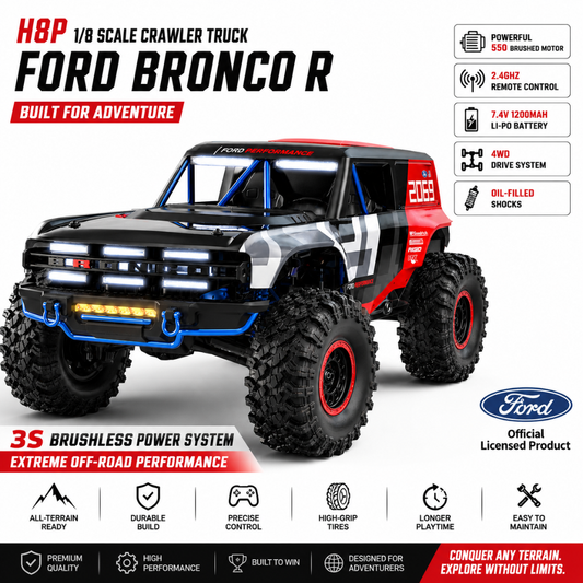 MJX Hyper GO H8P 1/8 Ford Bronco R Crawler