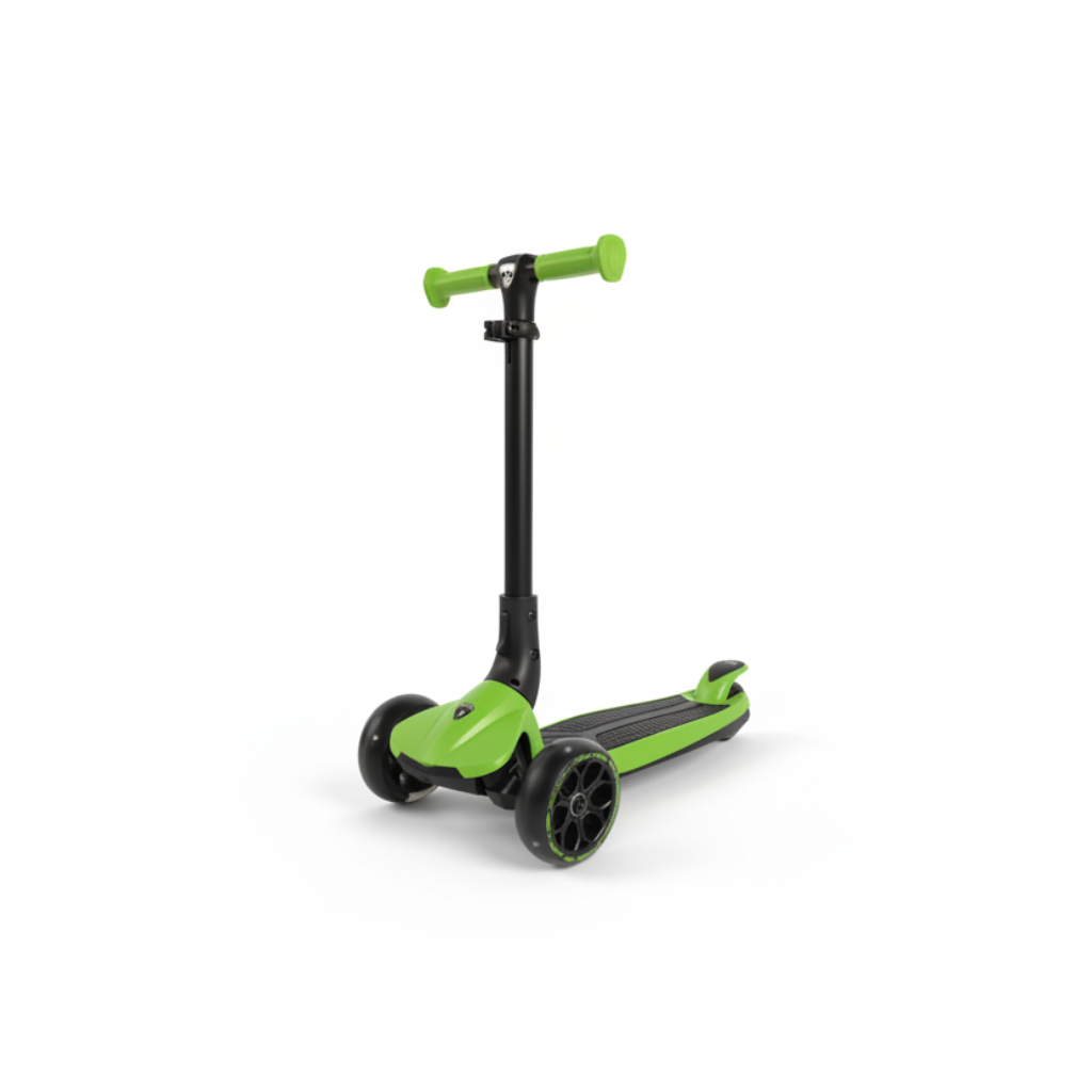 LAMBORGHINI 3-WHEEL KIDS SCOOTER WITH ADJUT HEIGHT-GREEN