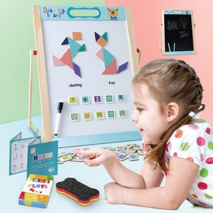 Drawing Board with Tangram Puzzle