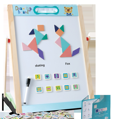 Drawing Board with Tangram Puzzle