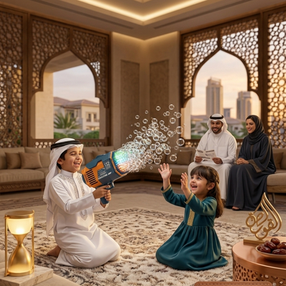 مسدس الفقاعات الصاروخي 132 فتحة TA-44706 أخضر