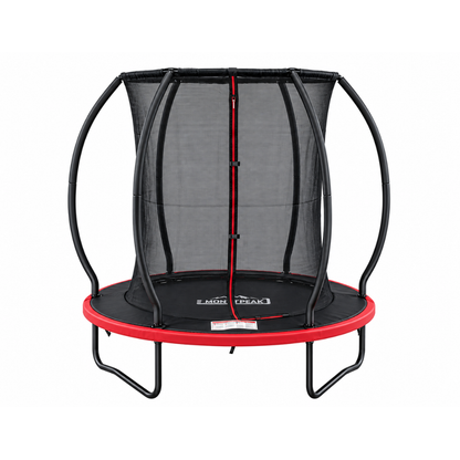 MOUNTPEAK 6FT BLACK+RED PUMPKIN MODEL TRAMPOLINE WITH LADDER PLASTIC PADDLE