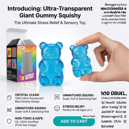 Sparkling Gummy Bear Bath Joy – Turn Bath Time into Pure Magic! blue