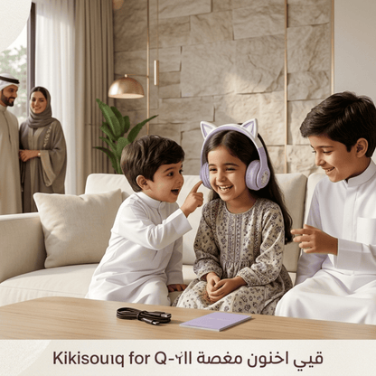 سماعات رأس بلوتوث لاسلكية للأذن على شكل قطة من GJBY – صوت أنيق وراحة طوال اليوم ومرح سحري!