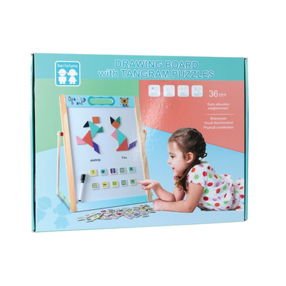 Drawing Board with Tangram Puzzle