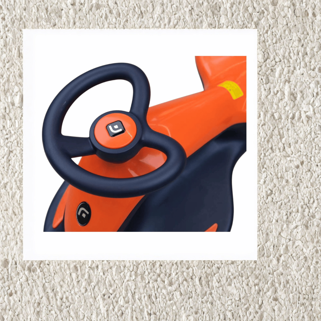 RIDE ON ELECTRIC SWING CAR ORANGE+BLUE
