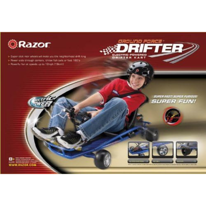 Razor Ground Force Drifter Blk/Blu 19Kmh