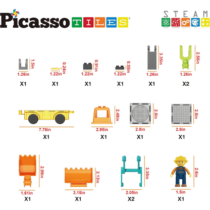 PICASSO MAGNETIC CAR BASE 2IN1 16PCS
