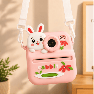 Rabbit Instant Print Kids Camera Pink