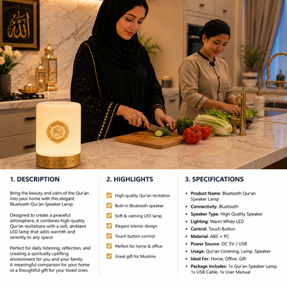 قارئ القرآن مع ساعة الأذان إيكوانتو - SQ-122