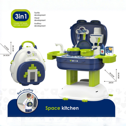 3 in 1 Kitchen &BackPack-36 accessories