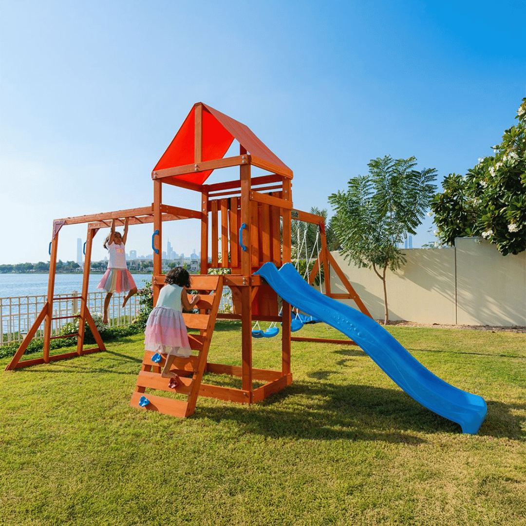 DYNAMIC SPORTS OLYMPIA WOODEN  SWINGSET