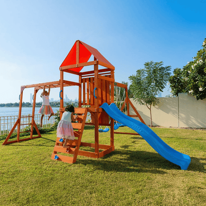 DYNAMIC SPORTS OLYMPIA WOODEN  SWINGSET