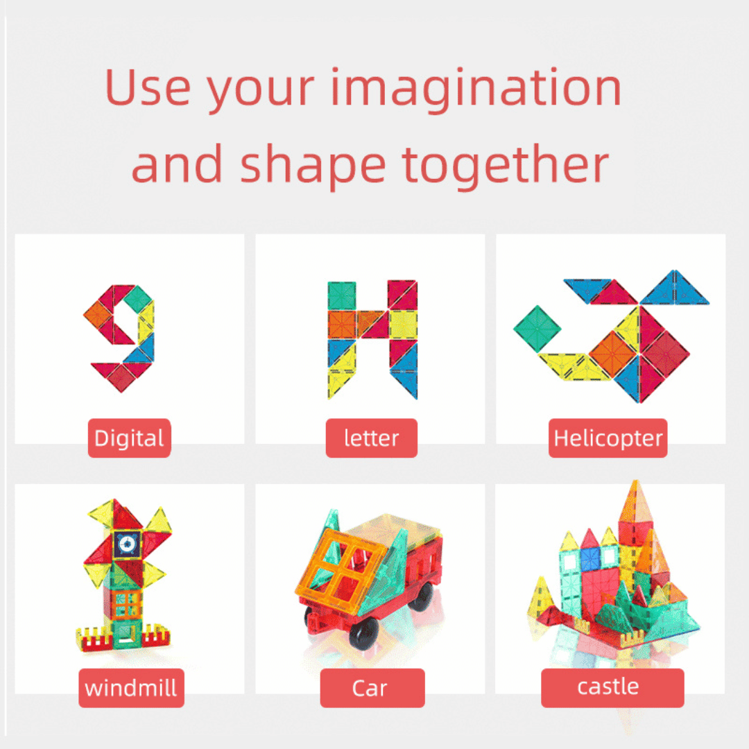 78PCS Magnetic Building Tiles