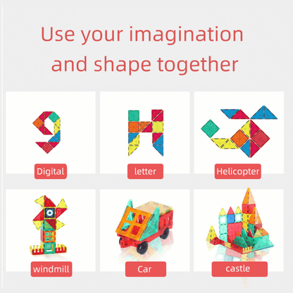 78PCS Magnetic Building Tiles