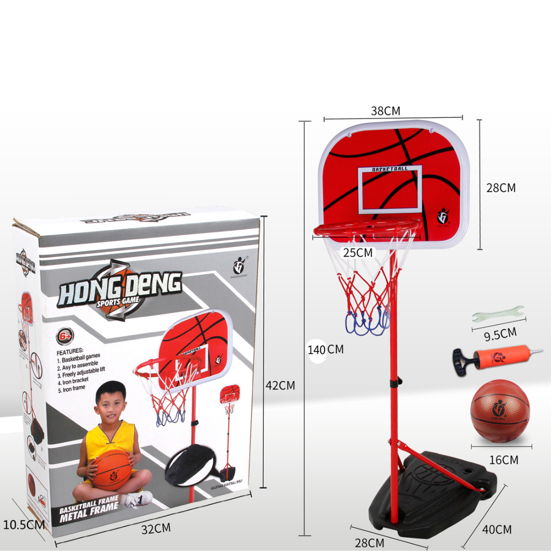 1.7 m square base bracket rear iron hoop basketball hoop
