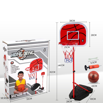 1.7 m square base bracket rear iron hoop basketball hoop